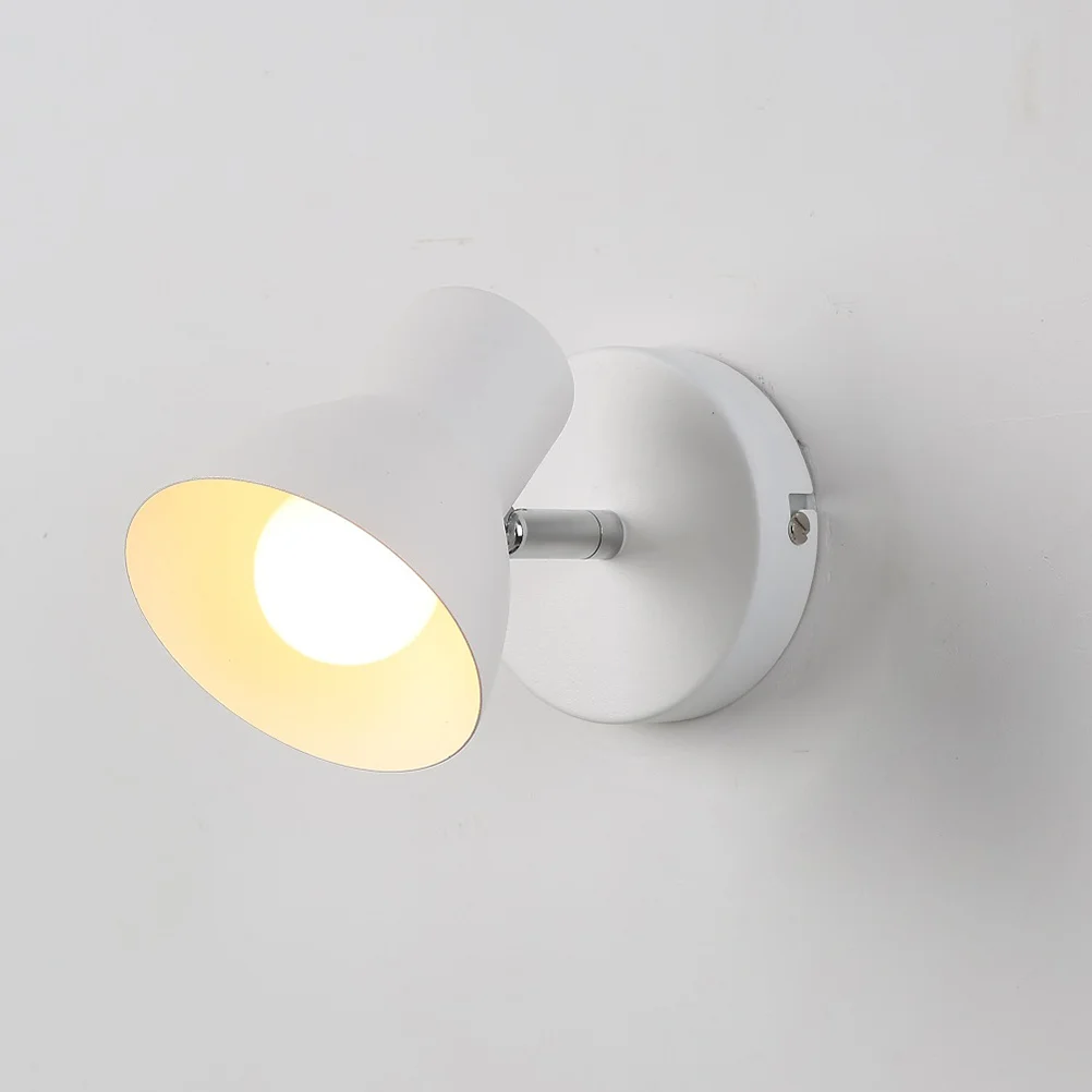 

Creative Modern Black Wall Lamp for Bedroom Bedside Indoor Corridor E27 Bulb Included White Wall Lamp,wall Light