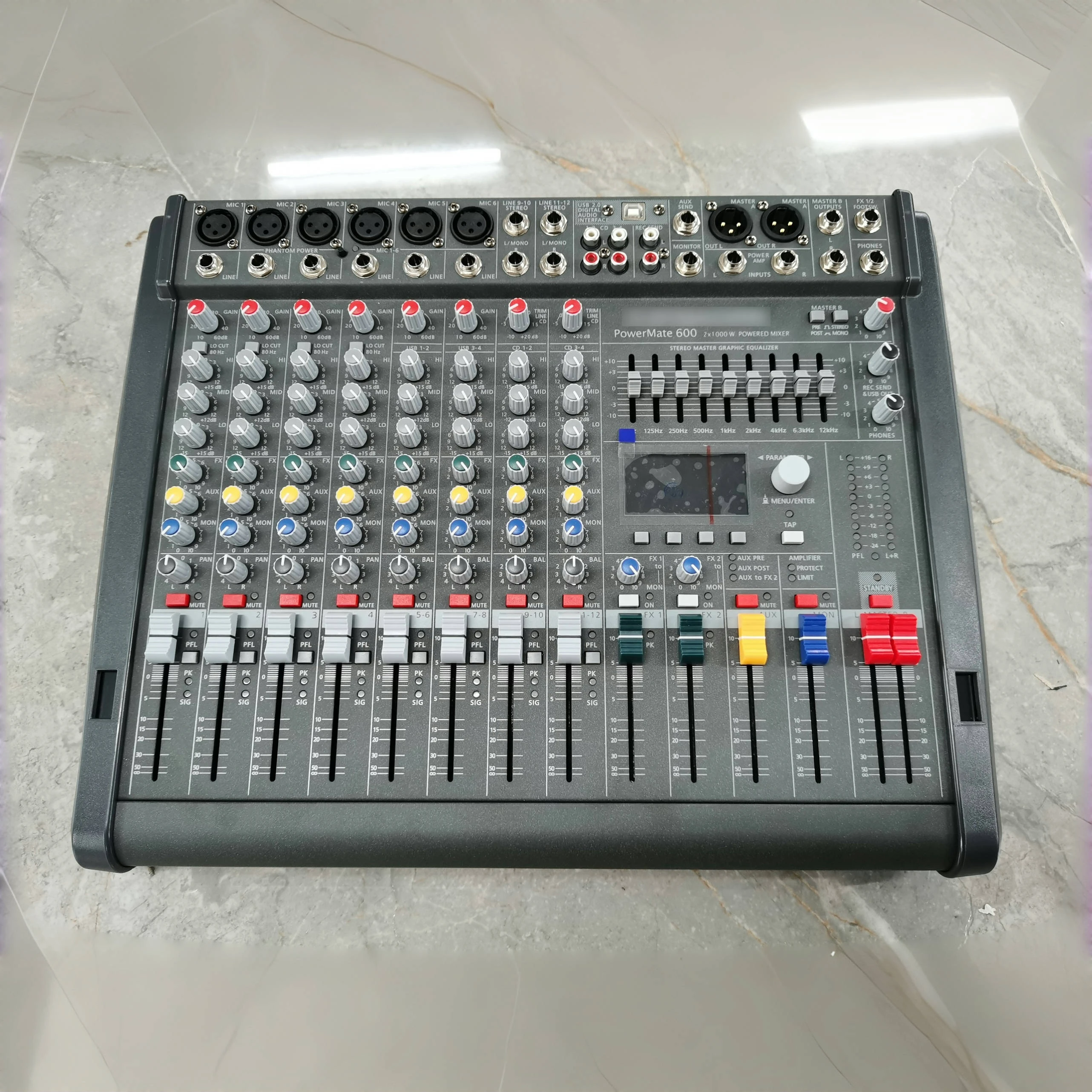 High Quality Professional Powermate 600-3 Dual 99 DSP Digital Audio Mixer For DJs-Wholesale Audio Console Controller
