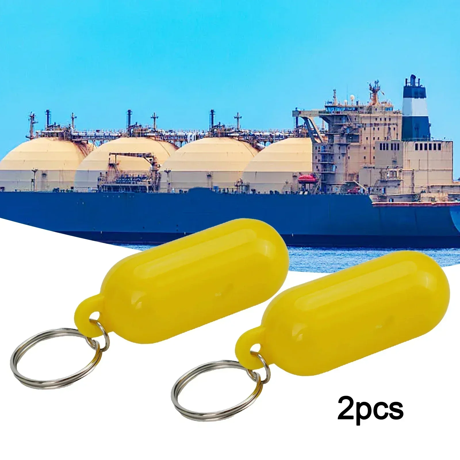 Key Ring Floating Keychain Comfortable Yellow Abs Float Keychain Marine Sailing Boat For Boating Trips Buoyant Key Ring