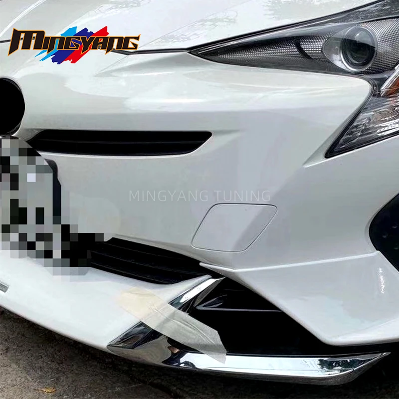 Factory Hot Selling PP Plastics Material Body Kit Modelista Front Lip Side Skirt Diffuser for Prius 50 2017 - Image 4
