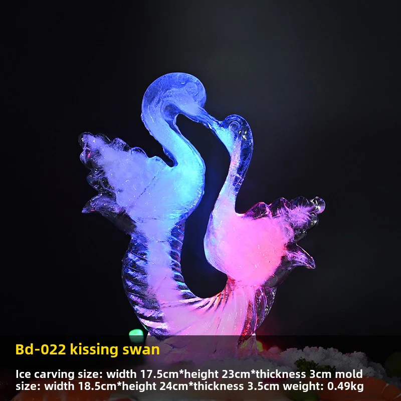 

Couple Swan Ice Sculpture Silicone Mold Used For Food Tray Decoration, Ice Bowl Seafood Decoration, Ice Sculpture Grinding Tools