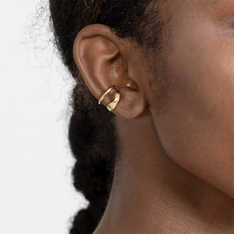 

Jenny&dave Irregular Ear Clips Without Ear Holes Women's Clip Earrings Double-layer Earrings Women's Earrings Ear Cuffs