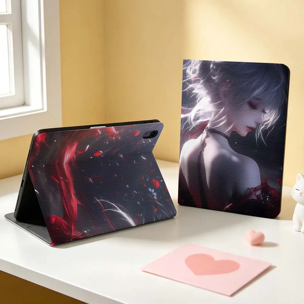 Cool Anime Patterns Pen Tray For Apple iPad Pro Mini A16 A17 A14 4 5 6 7 6th 12th Gen 9.7 12.9 11 13 M4 inch Tablet Case
