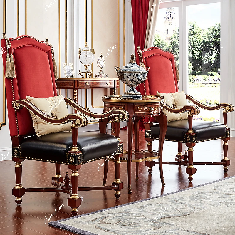 British furniture retro sofa European villa double triple inlaid copper luxury   TF