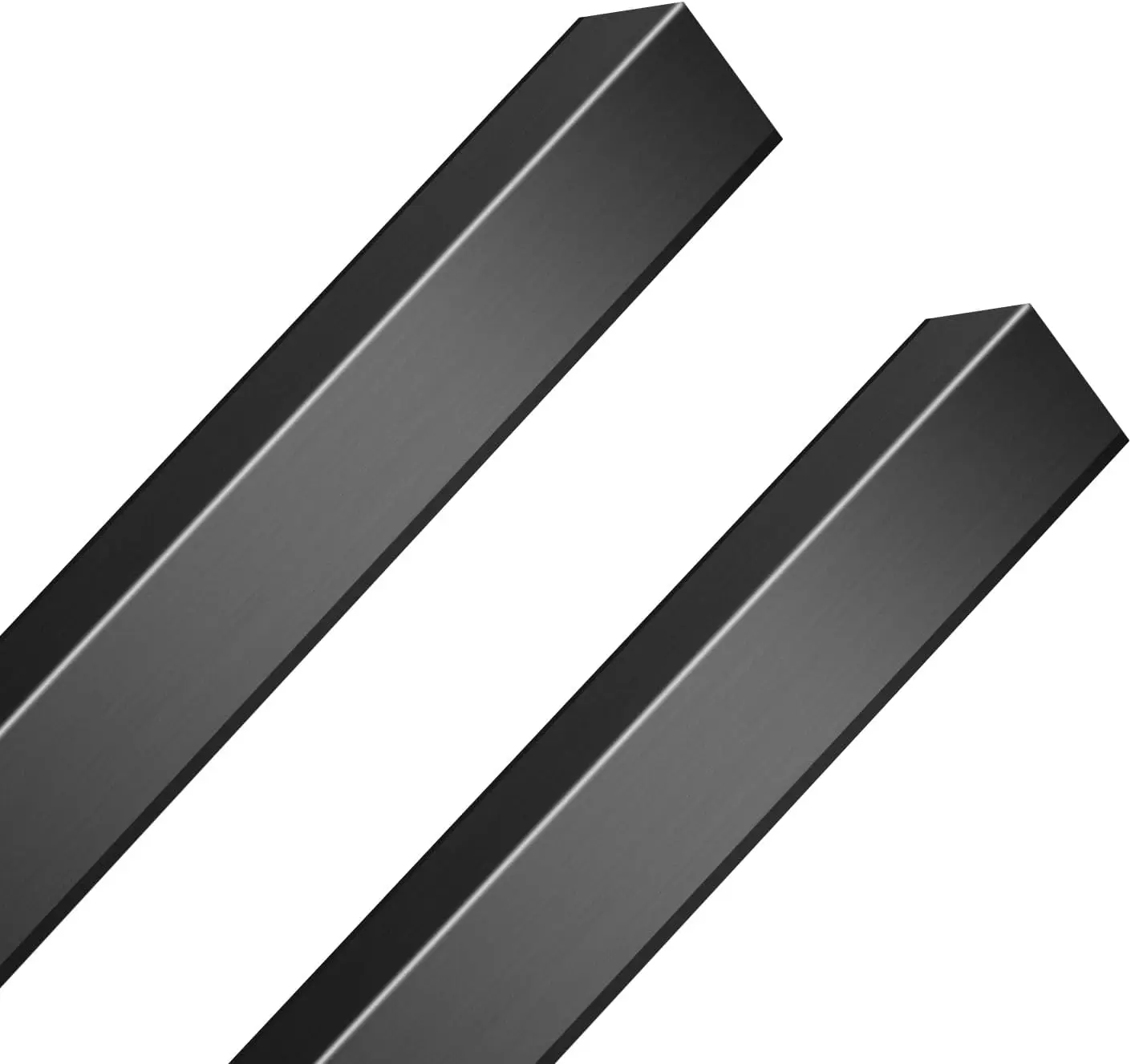 

Комплект из 2 черных алюминиевых угловых защитных профилей для стен, 2x2x48 дюймов, для защиты краев