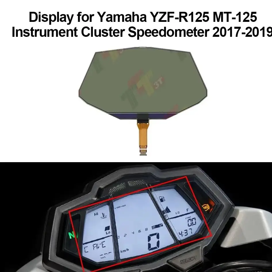 

Display for Yamaha YZF-R125 MT-125 Instrument Cluster Speedometer