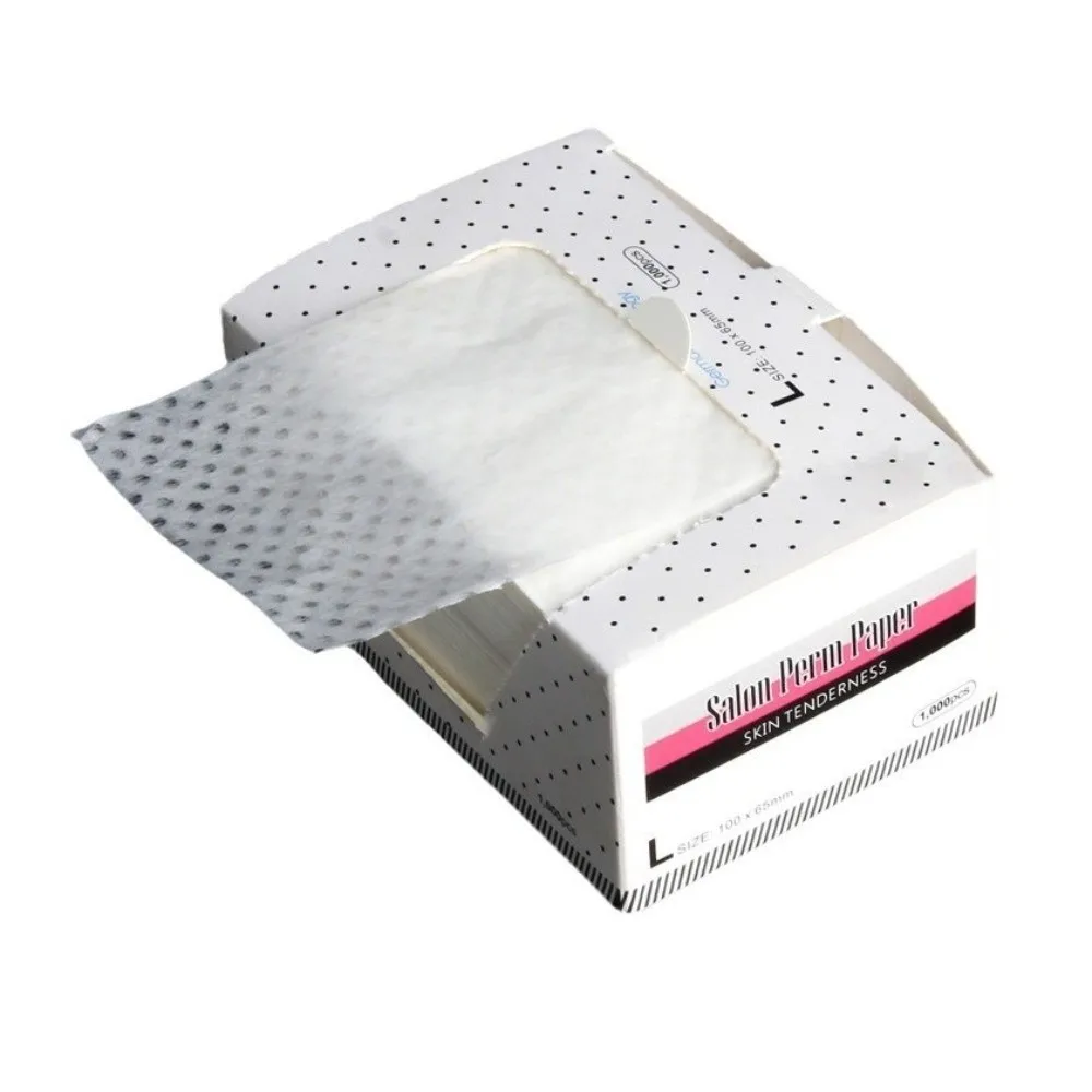 1000Sheets Thin Hair Perm Paper Heat-Resistant Disposable Perming Paper Temperature Resistant Breathable Mesh Blanching Paper