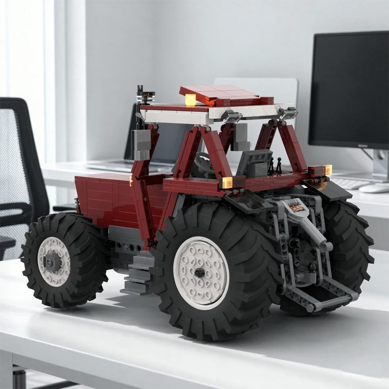 MOC-77449 Building Blocks Farm Machinery Tractor 180-90 DT Turbocharged Assembly Block Model 1001 Pieces Birthday Toy Gift