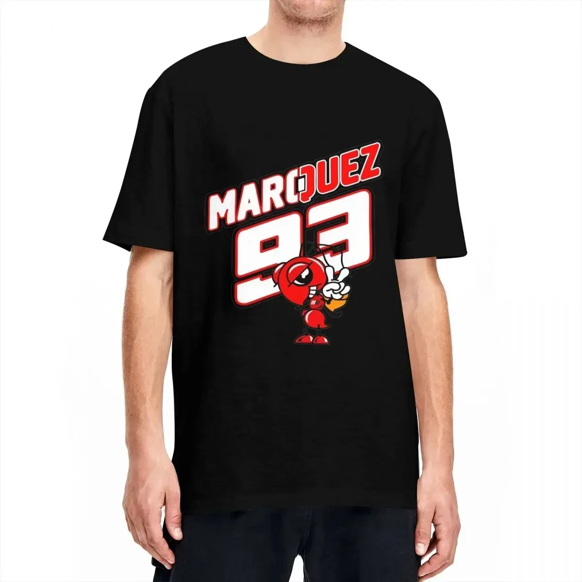 Camiseta Marced Marquezed 93, Camiseta de motocicleta Racer Street Style, camiseta de algodão Hip Hop, roupa de manga curta