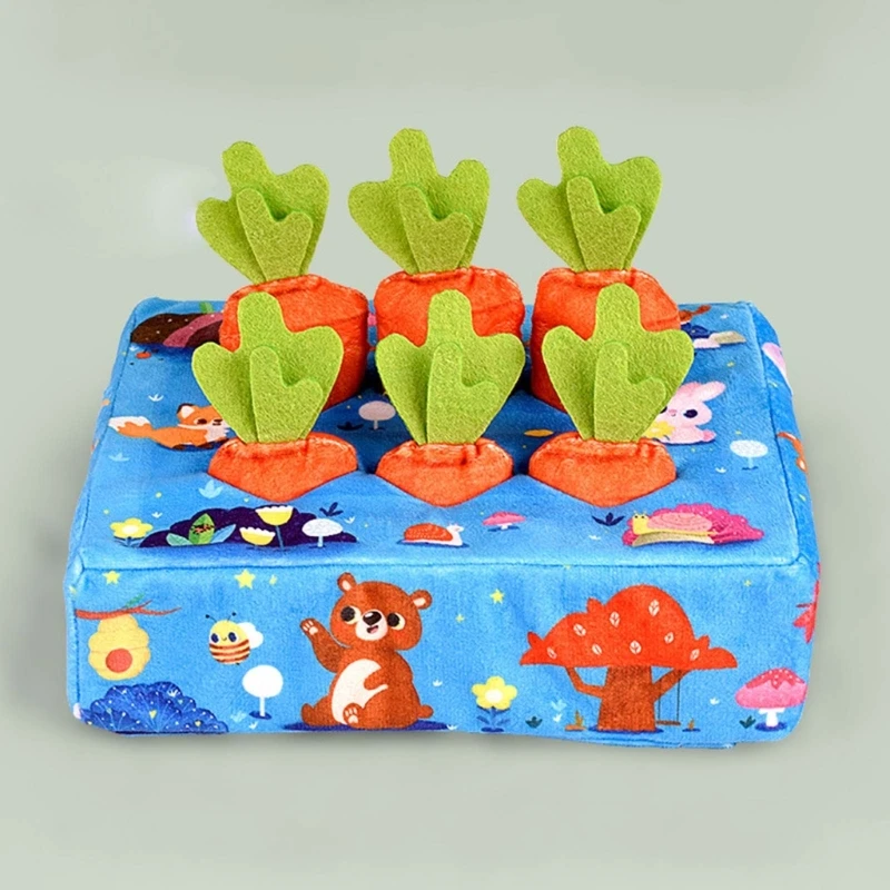 4XBD Niños Aparato Educativo Temprano Novedad Lindo Juego Zanahorias Juguete Novedad