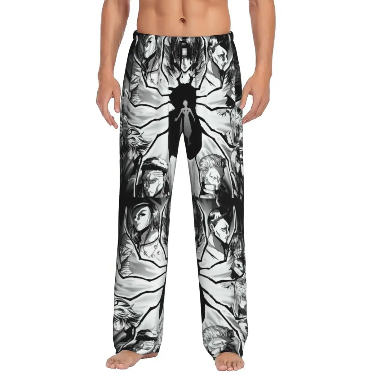 

Custom Print Hunter X Hunter Genei Ryodan Pajama Pants Men Anime Manga Sleep Sleepwear Bottoms with Pockets