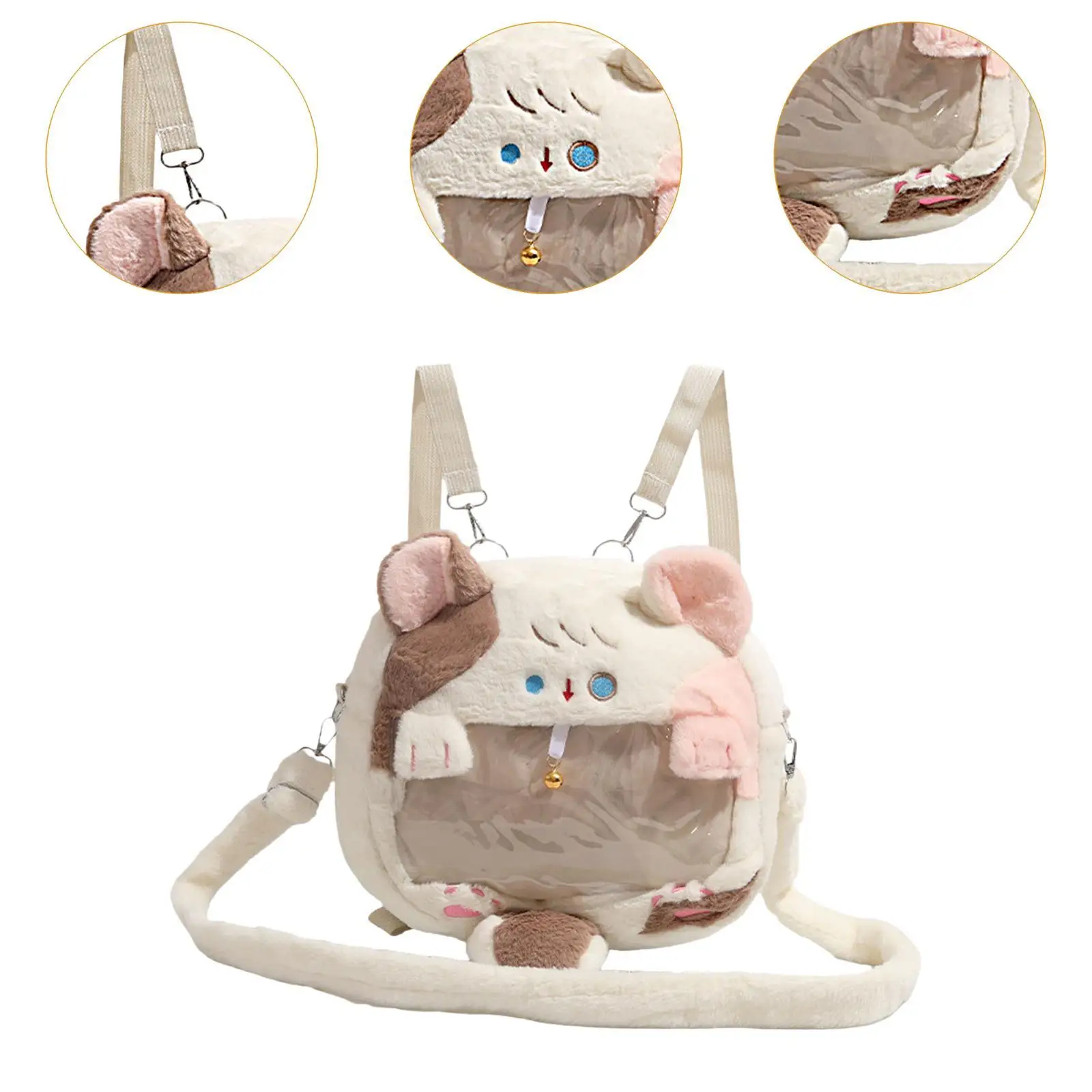 Ita Bag Handbag Animal Shape Plush Backpack for Girls Anime Display Birthday