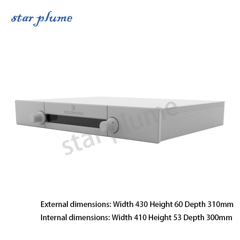 

(430*60*310mm) Goldmund All Aluminum Amplifier Case Preamplifier Chassis Aluminum Amplifier Chassis Shell DIY Box