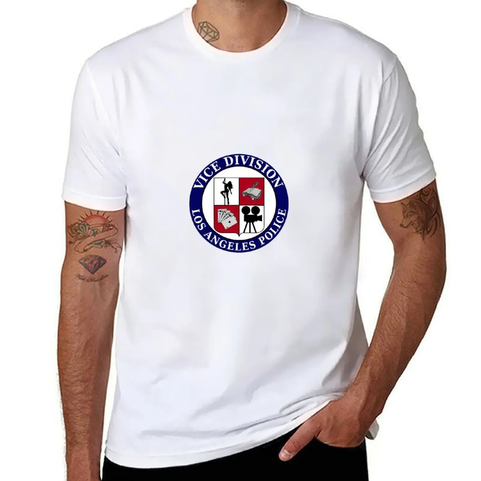 Los Angeles Police Department Vice Division T-Shirt man t shirt summer man graphic t shirt man t shirt luxury T-Shirt