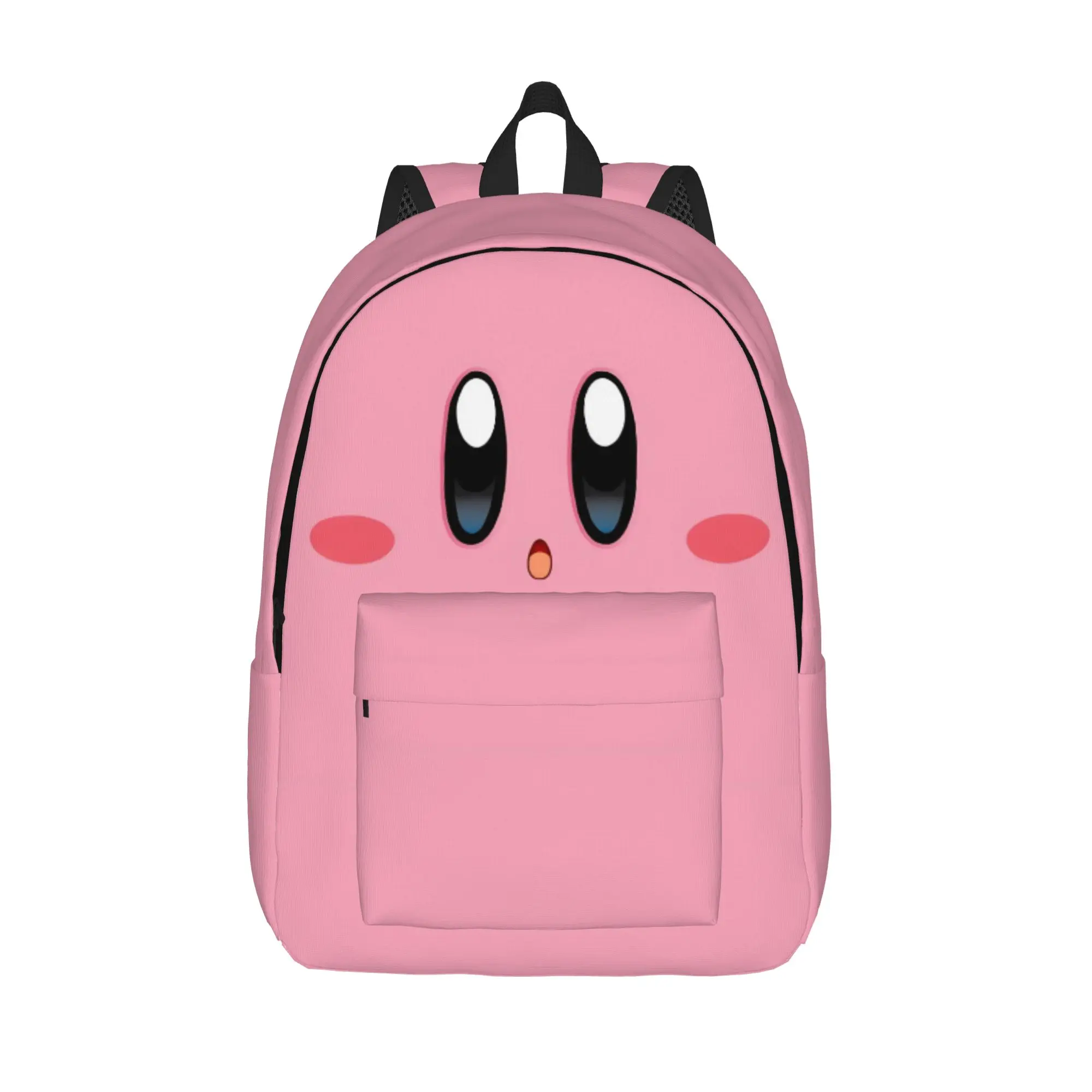 

Забавный рюкзак Pink Kirbys для мужчин и женщин, для ноутбука, для школы, для бизнеса, для активного отдыха, холщовая сумка