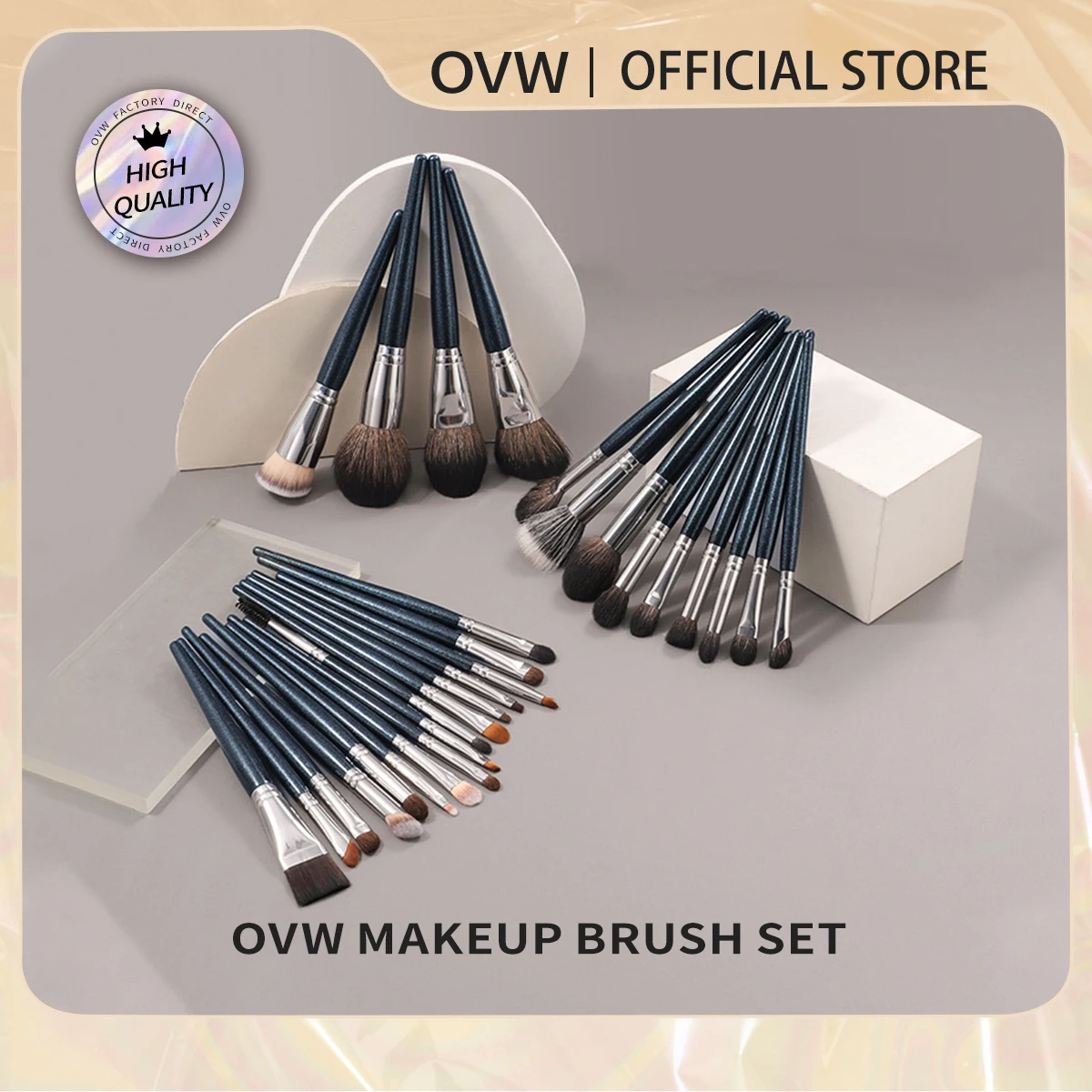 Ovw Make-up Pinsel Set 29/24pcs profession elle Foundation Mixer Concealer Puder Lidschatten Text marker Pinsel Brosse Verlängerungen