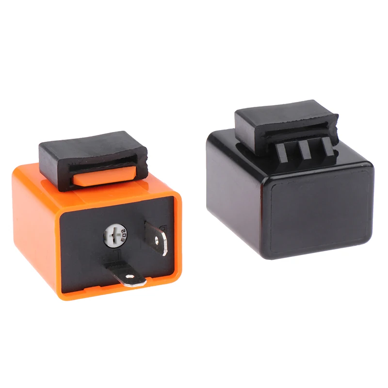 12V Adjustable Frequency Turn Signals Blinker Indicator 2 Pin LED Flasher Relay For Motorcycle Performance Accessories