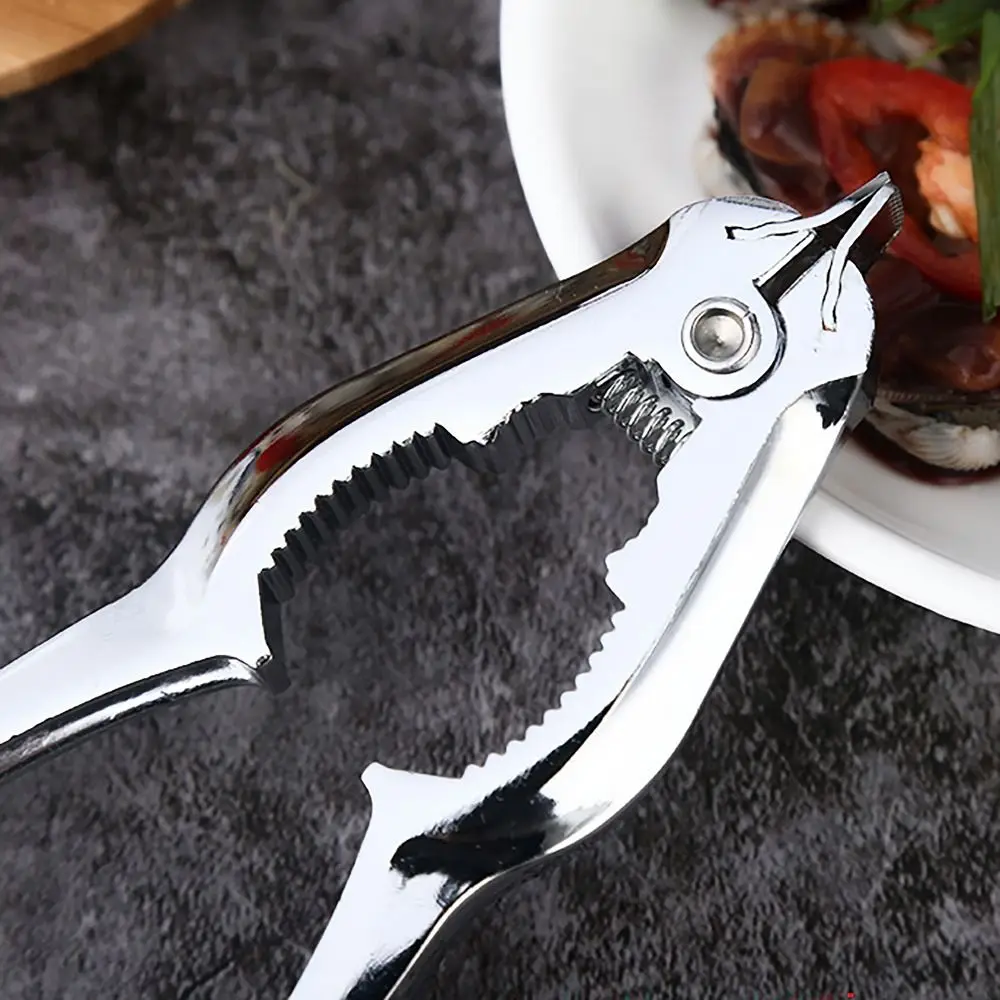 Durable Multifunctional Shell Opener Thickening Handle Effort Saving Blood Clam Shucker Metal Open Clams for Seafood Canteen