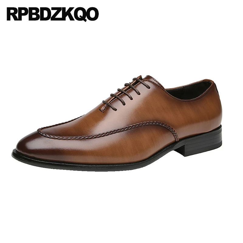 

Latest Modern Men Wedding Bridal Chic Lace Up Oxfords Dress Stylish Round Toe Big Size Brown Formal Shoes Brush 45 Office Flats