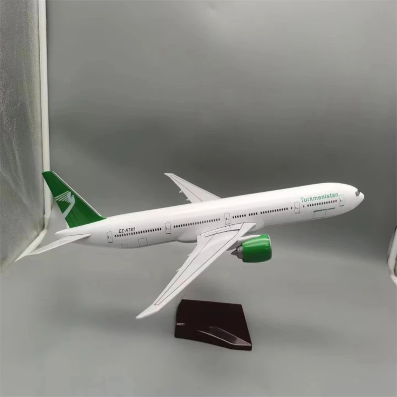 

Airlines Scale1:157 47cm B777-300ER Turkmenistan Model With Lights Original Model Metal Aircraft Model Aircraft Plane Set Air