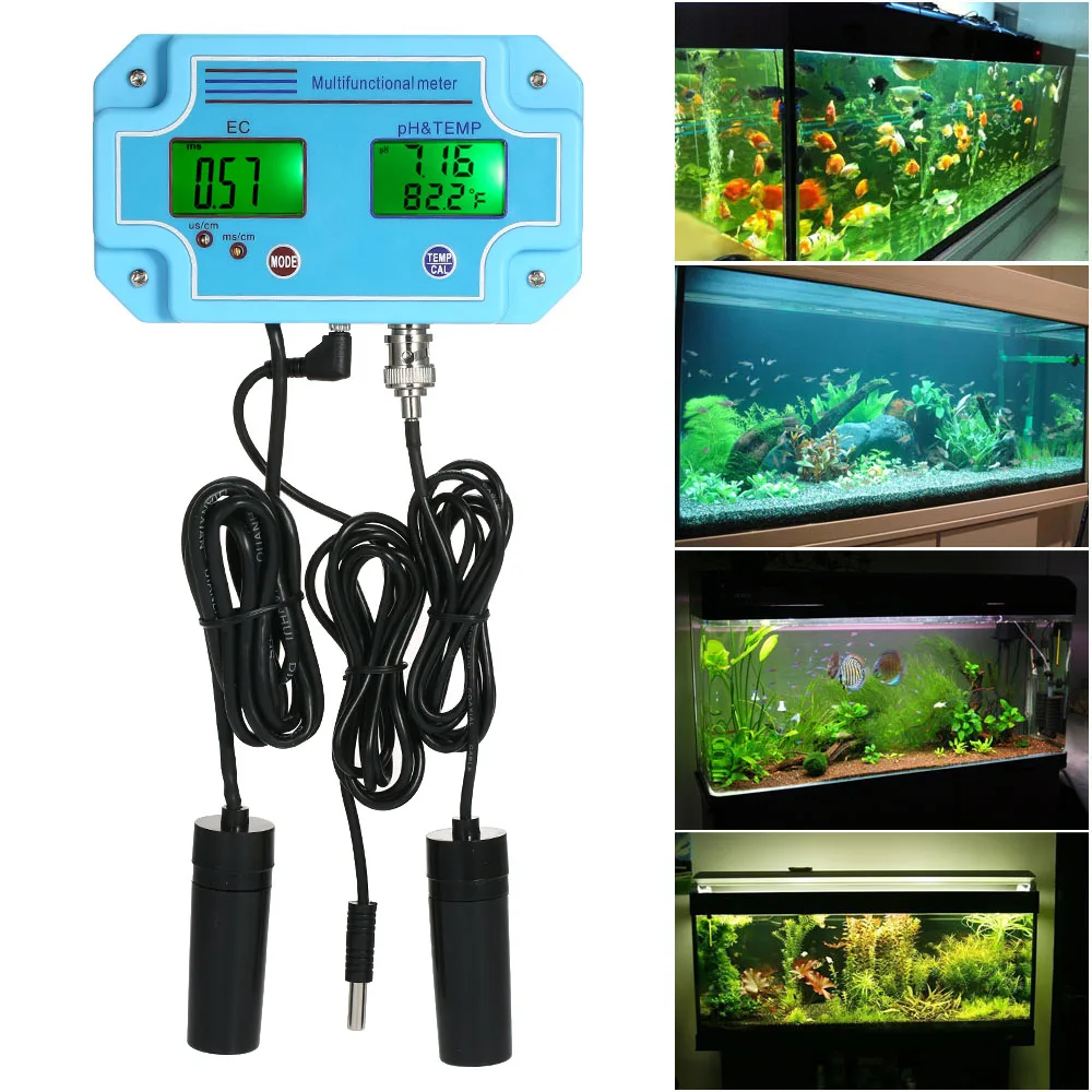 Professional 3 in 1 pH/EC/TDS/TEMP Meter Water Detector Multi-parameter Digital Tri-Meter Multi-function Water Quality Monitor