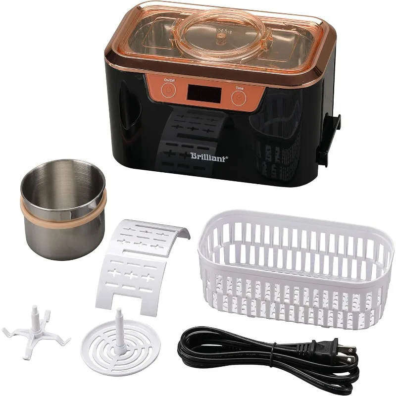 منظف بالموجات فوق الصوتية الرائعة HydroSonic LUX-B، أسود