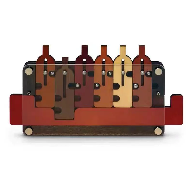 Engraçado bandeja de garçom garrafa constante brinquedo de madeira descompressão quebra-cabeça resolução minotauro labirinto desbloqueio brinquedos do autismo