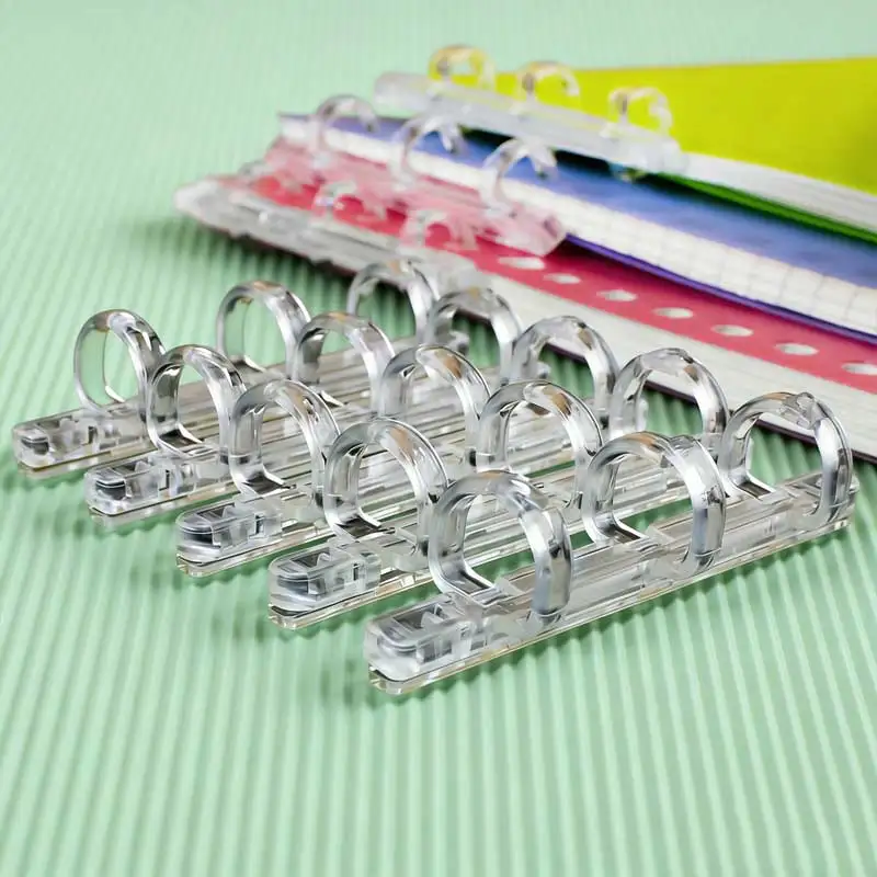 20pcs/Lot Adjustable 3-Hole Loose Leaf Binder Rings for Scrapbooking Photo Albums Craft Spiral Ring Binders School Supplies