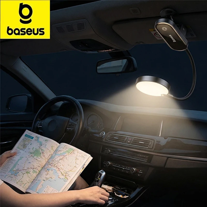 

Baseus Clip-On Led Night Lamp Battery Powered for Car Flexible Study Learning Desk Lamp Portable Reading Eye Protection Lamp