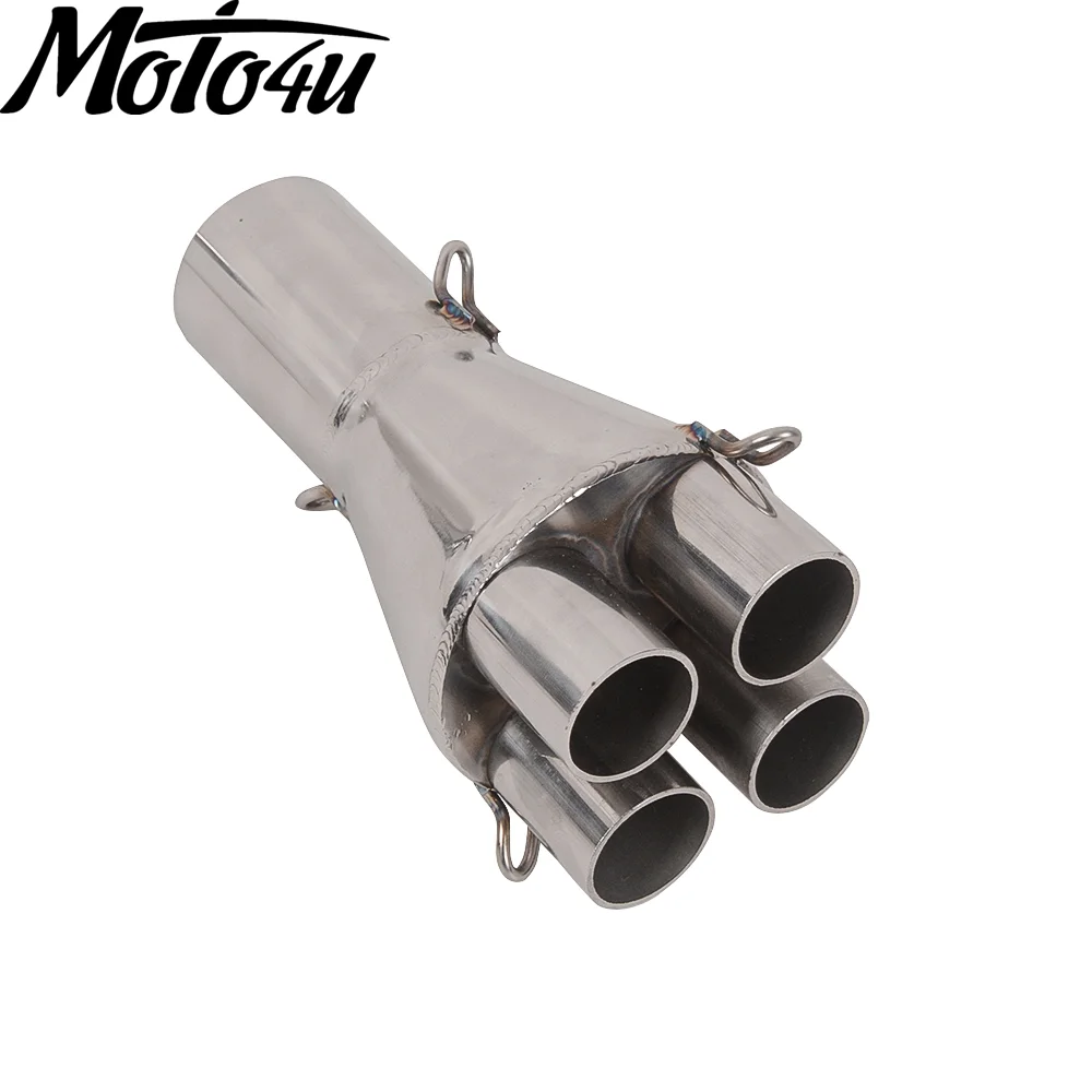 MOTO4U For BMW K75 K100 K1100 Cafe Racer Exhaust Adapter Muffler Kit Upgrade 4 in 1 Collector