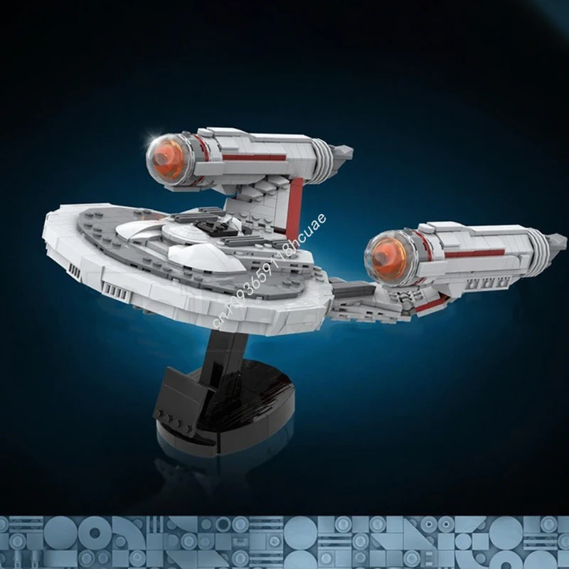

1087pcs MOC USS Franklin NX326 Midi Scale Star Trek Beyond nan Model Building blocks Architecture DIY Kids toys Christmas gifts