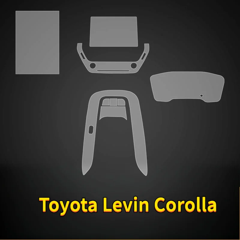 For  19-25 Toyota Levin Corolla Screen Center Console Interior Sticker Car Modification Transparent Protective Film