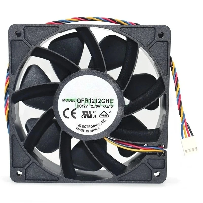 

NEW Orginal QFR1212GHE DC 12V 2.70A 12038 120MM 12CM 6000RPM Server Fan Cooling fast shipping
