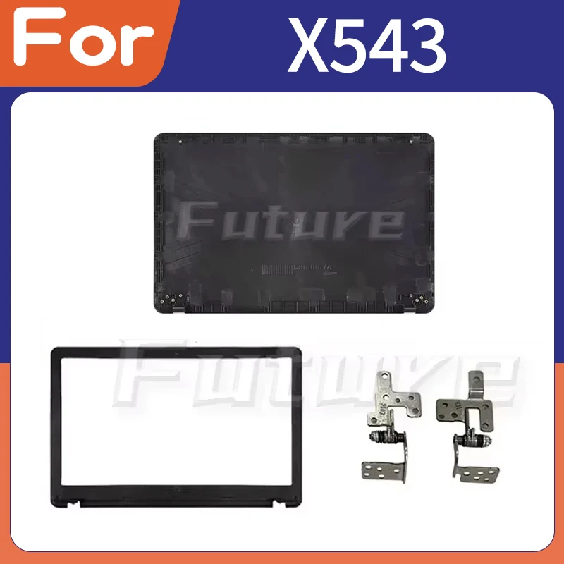 

НОВЫЙ сменный чехол для X543 ЖК-дисплей, задняя крышка, передняя панель, верхний корпус, петли корпуса