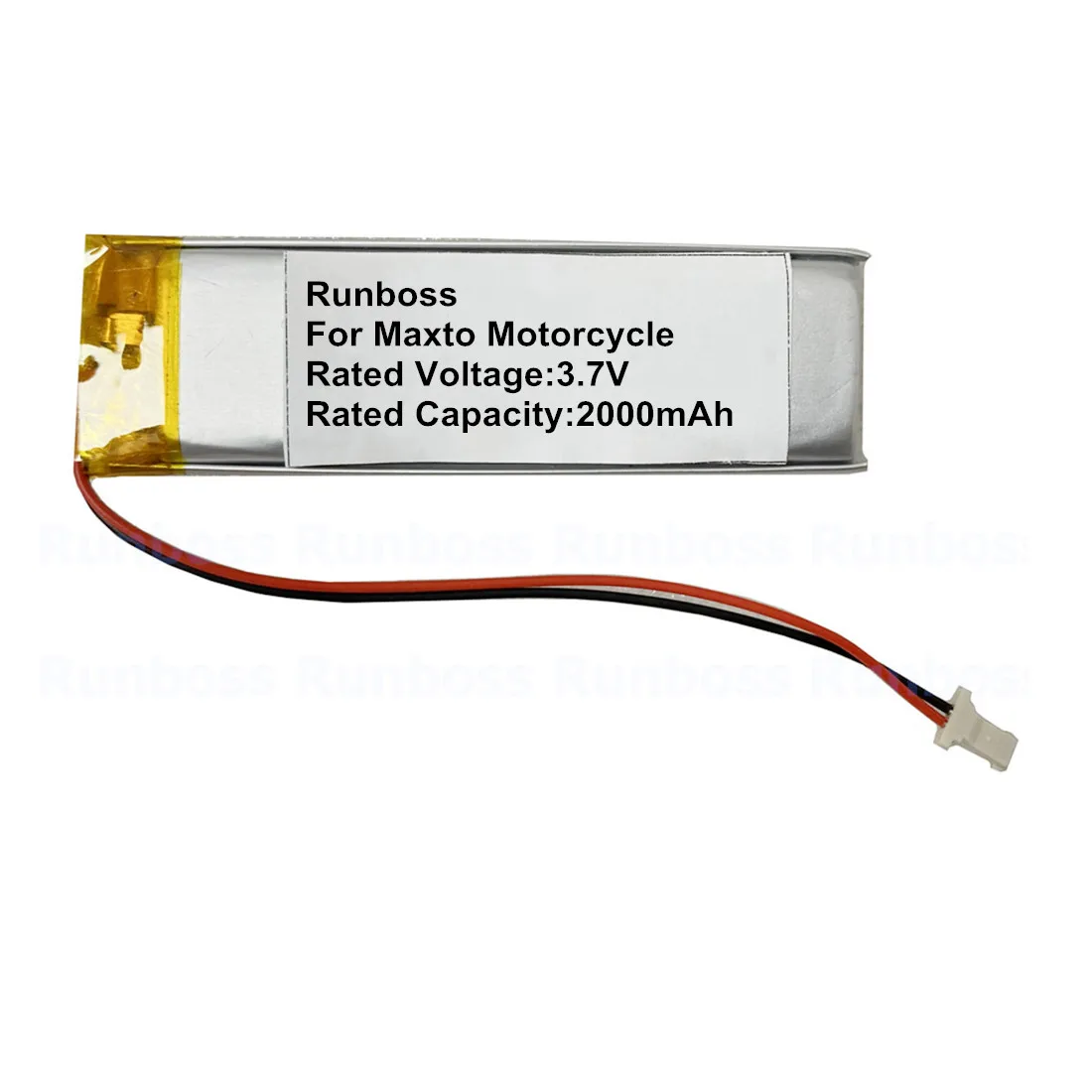 

3.7V 2000mAh Replacement Battery for Maxto M3 M3S Motorcycle Recorder Li Polymer Rechargeable Pack