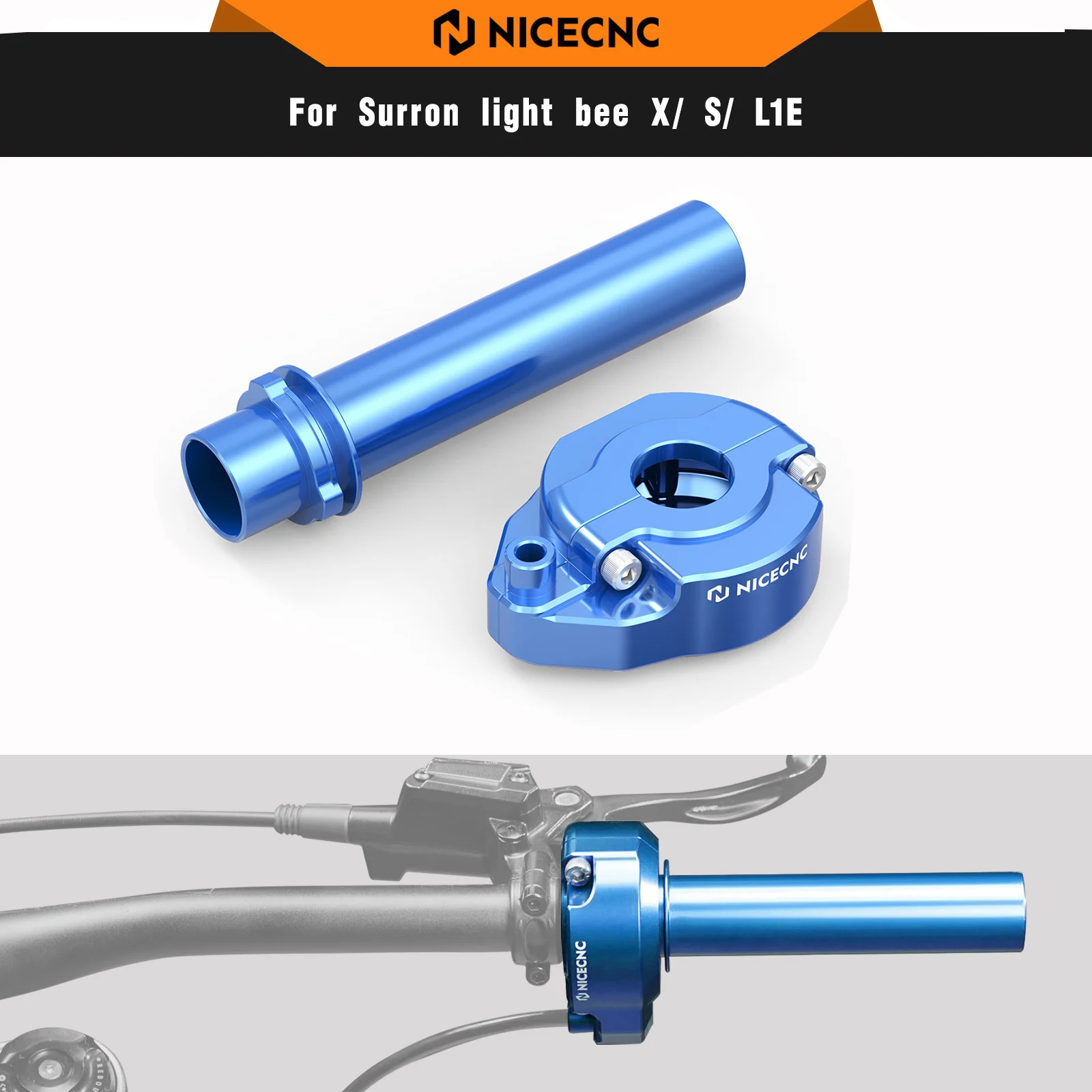 

NICECNC For Surron light bee X light bee S L1E Segway X160 Segway X260 Sur-ron Throttle Housing and Tube Electric Bike Parts