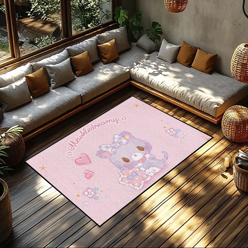 

Cartoon S-Saniro M-Mewkledreamy small carpet For House Bedroom Decoration Kitchen Bath Super Absorbent Rug Carpet Foot Non-slip