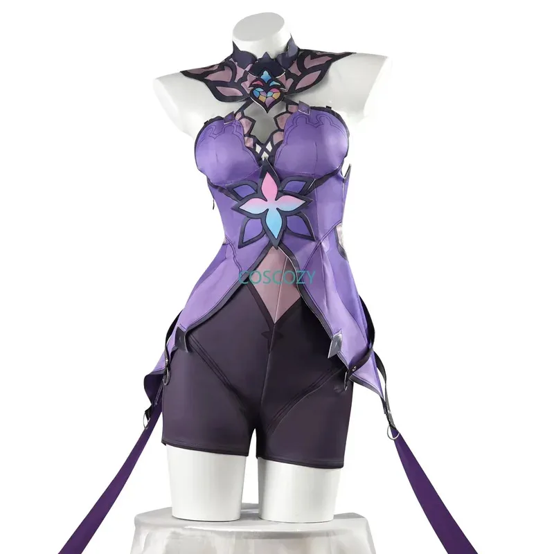 qq023Game Honkai Star Rail Cosplay Costume Wig Gloves Black Swan Uniform Halloween Carnival Role Play Outfits Party P