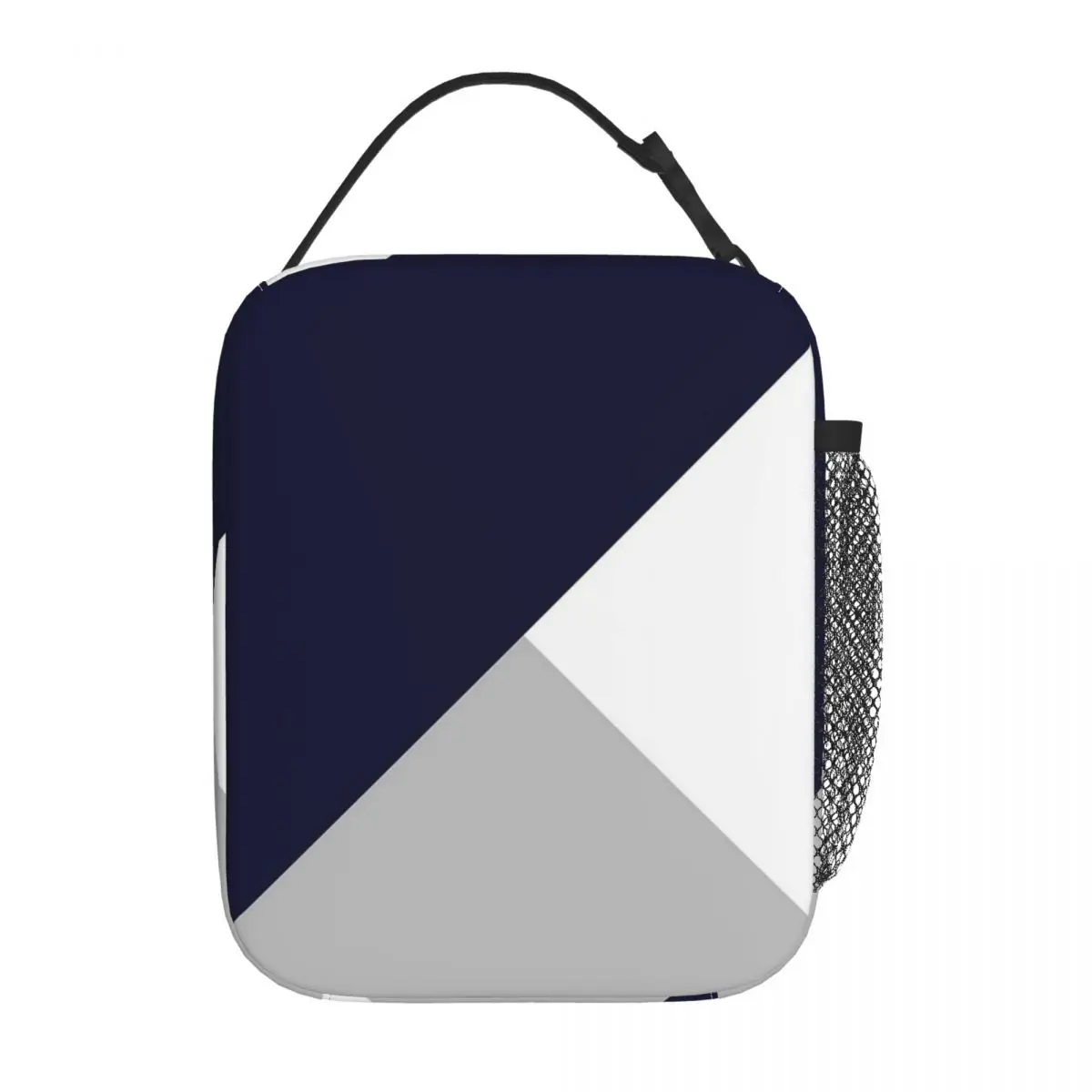 Tricolor Navy Blue Silver Gray And White Insulated Lunch Bag for Women Children Leakproof Food Boxes Thermal Lunch Box Tote