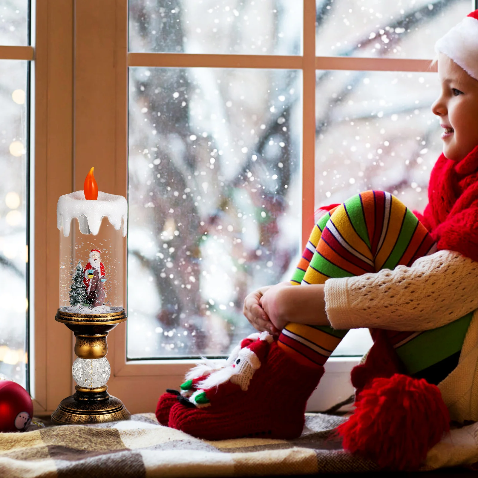 Christmas LED Lamp Decorative Simulation Light Night Lamp Romantic Tabletop Night Light Home Decoration