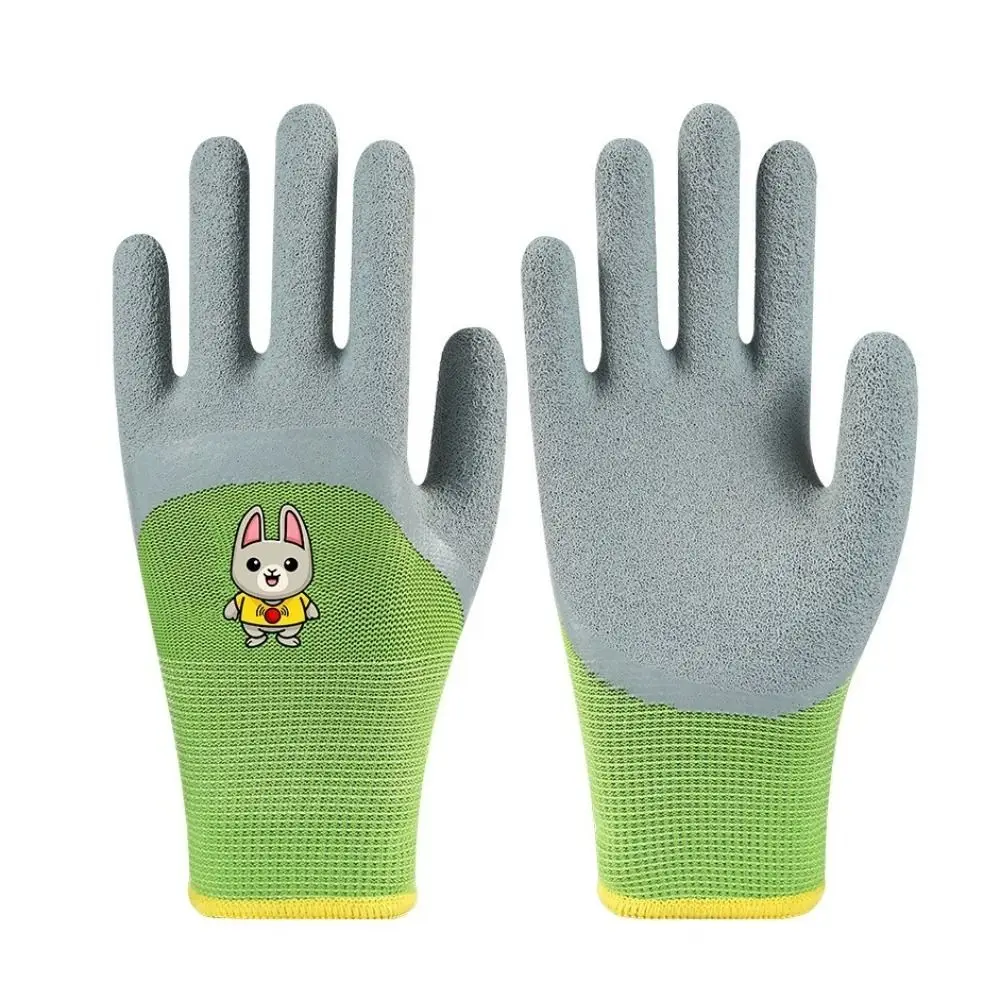 Safety Protection Non-Slip Kids Garden Gloves Cartoon Breathable Kids Beach Gloves Comfortable Animal Pattern Work Gloves Farm