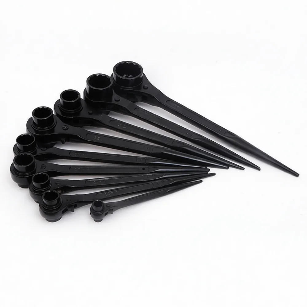 Professional Ratchet Wrench Dual Sided Socket Spanner Tail Component Fast Operating Tool For Mechanical Assembly Work