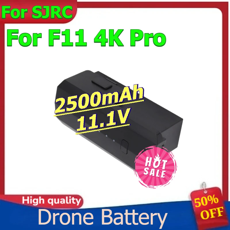 

Drone Battery for SJRC F11 Pro 2-Axis Gimbal Professional Real 4K HD Camera GPS FPV RC Drone Spare Part 2500mAh 11.1V