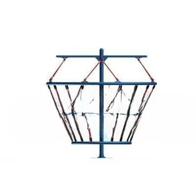 Corda giratória 3X3m Curso de escalada 3D divertido e emocionante