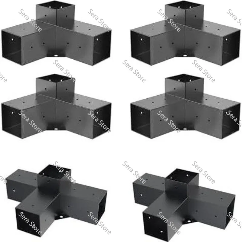 Gazebo Set Bracket Three-way Right-angle Bracket Rear Seat Kit Wooden Beam Gazebo Patio Wooden House