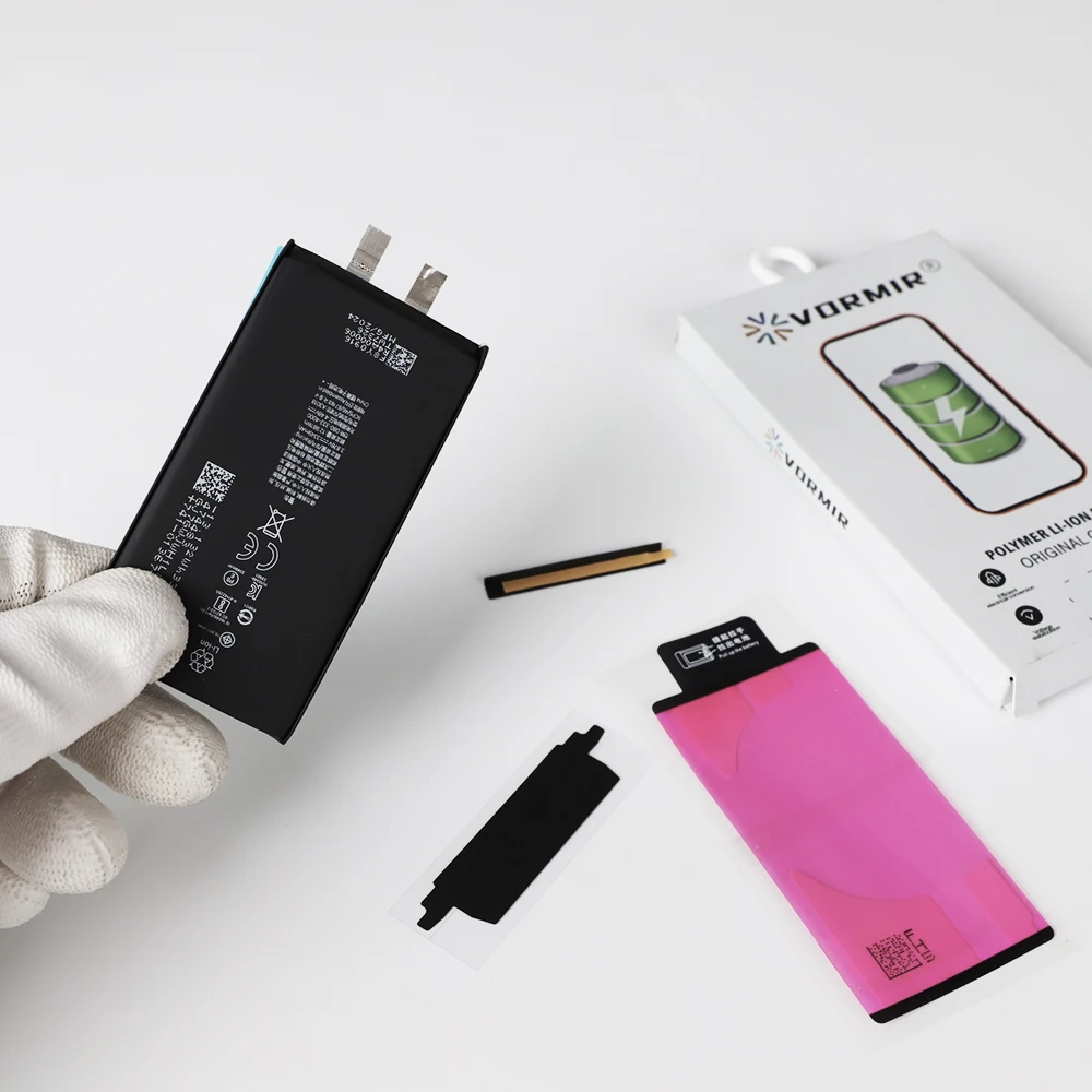 Novecel 5pc Rechargeable Battery Cell No Flex for iPhone 15 14 13 12 11 Max Batterie Replacement Non-Genuine Message Repair Part