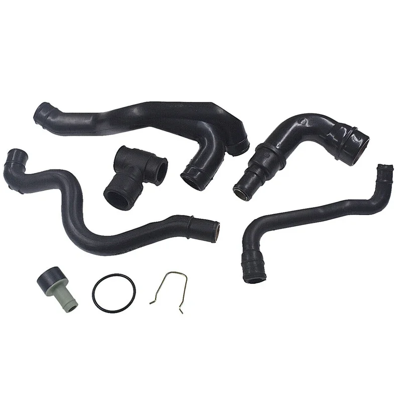 1 Set Car Engine Crankcase Rubber Breather Hose Pipe Set For VW Golf Jetta MK4 For Audi TT 1.8L 1998 - 2006