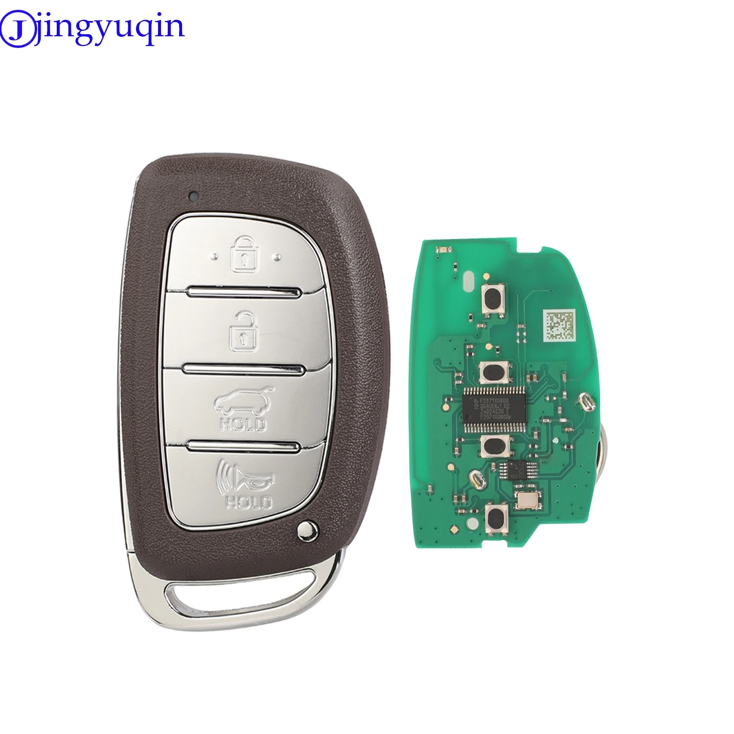 jingyuqin New Remote 433MHZ ID47Chip 4 Buttons Smart Car Key Shell For Hyundai Tucson 2018-2020 FCCID:95440-D3510 TQ8-FOB-4F11