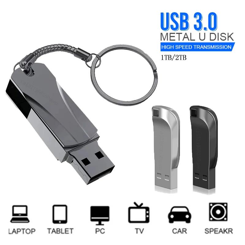 USB 3.0 플래시 드라이브, 고속 펜 드라이브, USB 3.0 메모리 스틱, 512GB 플래시 펜 드라이브, 금속 USB 디스크, 테이블 PC 선물, 2TB, 1TB, 신제품