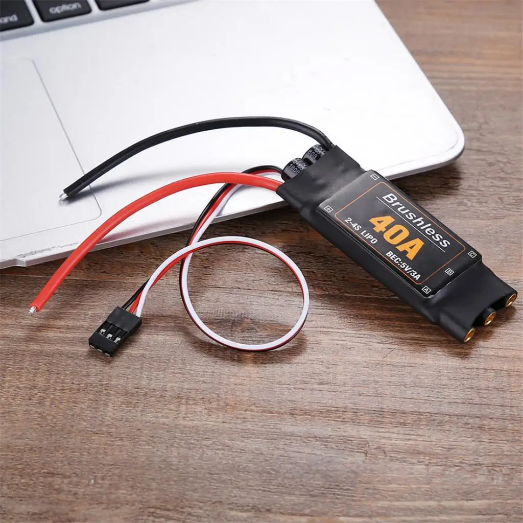 

40A High Current Brushless ESC UBEC Electronic Speed Controller for 2-4S Lipo Battery Drone Racing